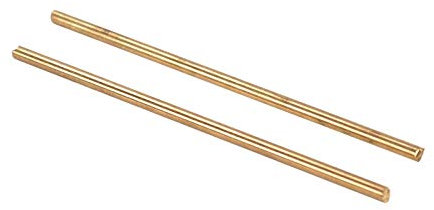 BDAYEK Welding wire Welding Wire Brass covered electrode 2pcs 150mm X 5mmHardware Solid Round Rods Wires Sticks Gold For Repair Welding Brazing Soldering