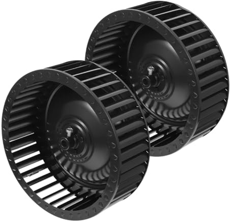 DIYEAH 2pcs Range Hood Blower Wheel Motor Accessory, Metal Exhaust Fan Wind Wheel, Easy to Install, Replacement Part for Home Kitchen Vent Hood