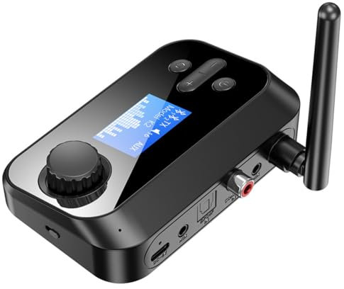 Adaptador De Audio Bluetooth 5.0, Receptor De Transmisor De Audio Inalámbrico, Reproducción De Tarjetas TF, Entrada De Fibra/coaxial/3.5 Mm, Transmisión De 10 M, para PC/TV/Inicio