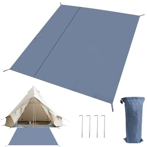 Tappetino per tenda - Tappetino per tenda da campeggio impermeabile - Cuscino per dormire resistente agli strappi con borsa portaoggetti per pavimento della tenda, terrazza, giardino, attività