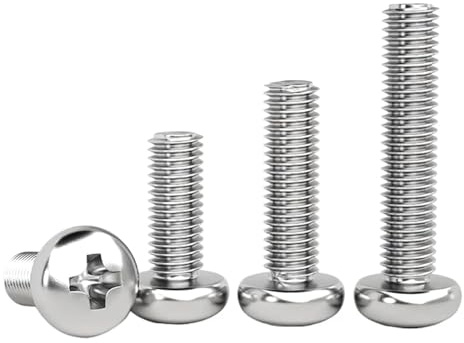 DIN7985 M2 / 2.5 3 4 6 8 304 Tornillo de cabeza plana con ranura en cruz acero inoxidable GB818 Pernos for computadora 5-50 piezas(8mm,M3(50pcs))