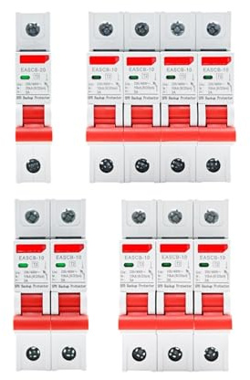 AC SPD Backup Protector T2 Surge Protection Lightning Arrester 230V 400V Din Rail Current Breaker 10kA 20kA 2P(1P,80kA)