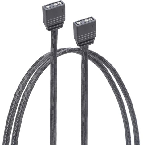 Uqezagpa ARGB Lighting Extension Cable for Case Light Strips Controllers Box Projects 30cm / 60cm Long ARGB Cable