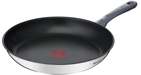 Tefal G7130614 Dailycook Poêle 28 cm Tous Feux dont Induction, Acier Inoxydable, Inox, 28 cm, 47, 5 x 29, 4 x 7, 8 cm