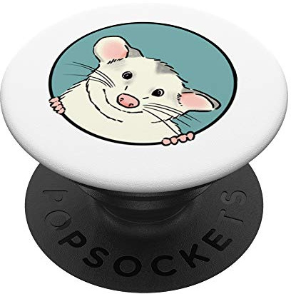 Possum Lover, Cute Opossum, Smiling Opossum PopSockets PopGrip: Swappable Grip for Phones & Tablets