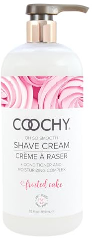COOCHY Shave Cream - Moisturizing Shave Lotion - Gentle Intimate Shaving Cream - For Bikini Area, Underarms, Legs & More - Rash-Free, Hydrating Formula - 32 oz, Frosted Cake