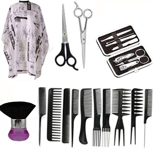 Dhanishka Mehrzweck-Haarschneideschürze, Schürze, Hals-Staubwedel, Haarschneideschere, persönliches Heimwerkzeug, Haarpflege für Männer, Frauen und Kinder