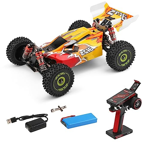 GoolRC WLtoys 144010 Brushless RC Cars for Adults, 1:14 Scale Remote Control Car, High Speed Racing RC Buggy, 2.4GHz RC Drift Car with Metal Chassis