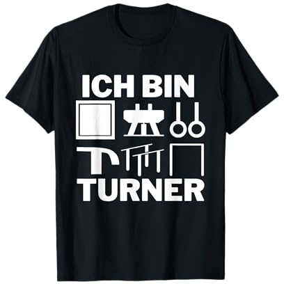 Ich bin Turner, Kunstturnen Motiv für Jungen & Männer T-Shirt