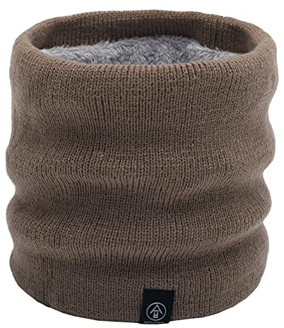 Halswärmer Halstuch Männer einfarbiger Loop Schlauchschal Warm Dick Gesichtsschal Loopschal Warmer und weicher Schlauchschal Strickschal mit Wolle Rundschal Strickmuster