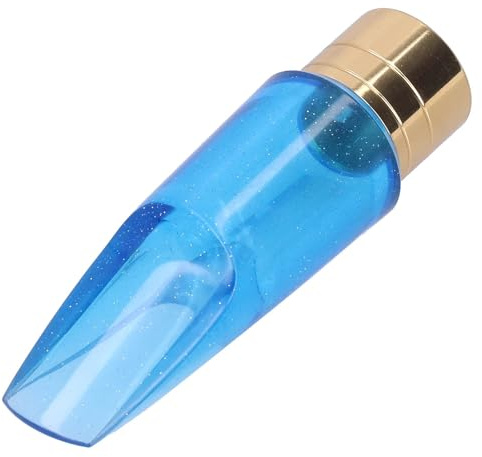 Boquilla Para Saxofón Alto, Kit De Boquillas Para Saxofón Alto Azul Transparente Accesorios Para Boquillas De Saxofón Alto Para Saxofón Alto (Mi Bemol) Y Saxofón Tenor (Si Bemol)
