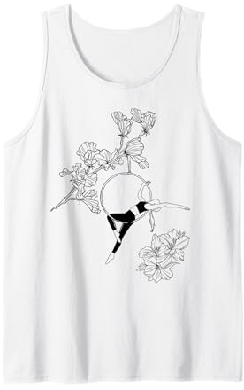 Aerial Hoop, Aerial Artist Circus, Aerial Yoga Geschenke, Blumen Tank Top