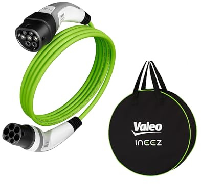 Valeo Ineez - 652103 - Charging Cable for Electric or Plug-In Hybrid Vehicles with Transportation Bag - Type 2 to Type 2-7.4 KW - 5 m