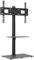vidaXL Meuble TV d'angle 2 Niveaux pour 32-65 Pouces Noir, Meuble TV, Meuble TV au Sol, Centre de Divertissement, Armoire TV, unité multimédia