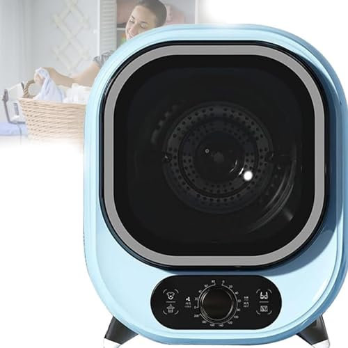Secadora, Secadora Pequeña, Secadora De Condensador Portátil, Secadora con Ventilación De 5 Kg, Secadora De Ropa Eléctrica, Compacta, Mini Secadora, Capacidad De Carga De 0,8 Kg,D-