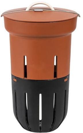 Moutta | Terracotta In-Ground Worm Composter 12L | To be buried in your planter | Compost your organic waste | Perfect for feeding your plants