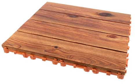 HOMSFOU Dalles De Sol Interlockables Pour Patio Balcon Et Jardin Dalles Extérieures De Protection Humidité Épaisseur Installation Facile