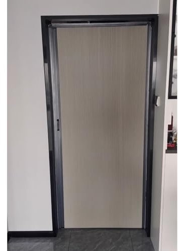 Lumivex falttüren Anpassbare Innen- und Schranktüren, wasserdicht und wärmeisoliert, Akkordeon-Falttür mit schwarzem Knopf for Küche, Schlafzimmer, Dachboden, Lagerraum(34x80in)