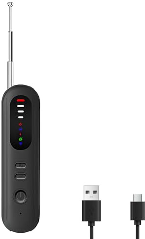 OBEST Detector de insectos, cámara oculta portátil, rastreador de localización GPS, alarma de vibración de sonido, para hoteles, oficinas en casa, viajes