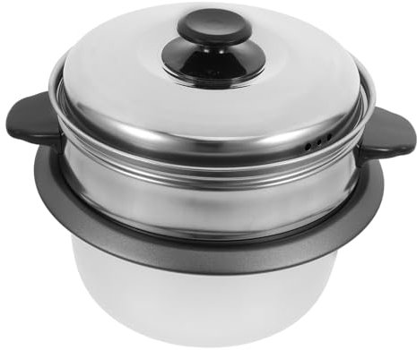 FUNOMOCYA Repuesto de Olla Arrocera Antiadherente 2l Tapa y Cestillo de Vapor, Interior de Aleación de Aluminio, para Cocina Doméstica Varios Estilos