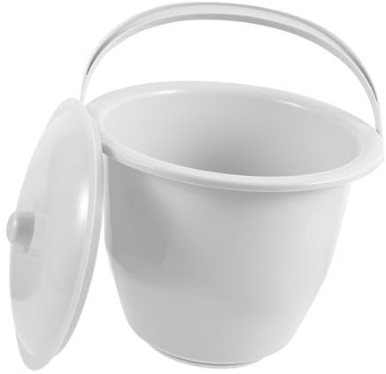 Anneome Orinal Ligero y Compacto de Plástico Portátil con Tapa con Superficie Lisa para Personas Mayores y Discapacitadas Adecuado para Uso en Hospital y Hogar