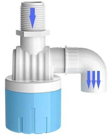 Füllstandsregelventil for Wasserspeichertanks, Kunststoff, 1/2 Zoll, 3/4 Zoll, automatisches Schwimmerventil(3/4)