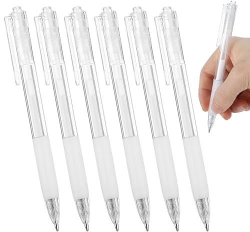 Mabor 6Pcs Glue Pens for Crafting - Fine Tip, Quick Dry Paper Glue for Card Making & DIY Crafts