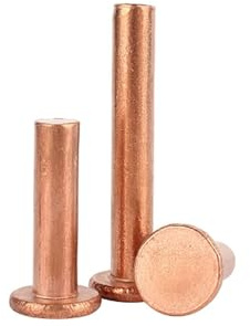 GB109 Ribattino a testa tonda con testa piatta a impatto viola Rivetto in rame viola M2 M2.5 M3 M4 M5 M6 M8(35mm)