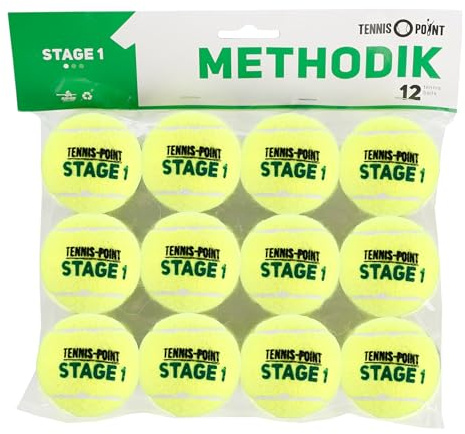 Stage-1-12er Beutel Tennisbälle - Play and Stay Ball - gelb - (12er Beutel)