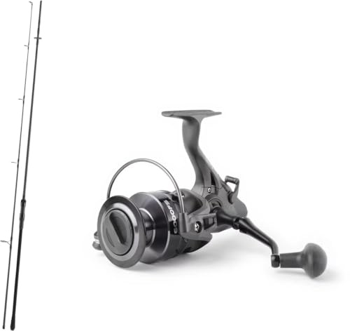 Karpfencombo Ansitzcombo Angelset Combo Karpfenrute Daiwa Black Widow XT Carp 3.60m 3.5lbs #50 Startring 2-teilig + Dam Rolle Quick 2 FS 6000 Freilaufrolle Karpfenrolle Karpfenruten-Set
