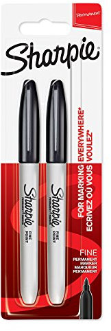 Sharpie Fine Point Permanent Marker - Black (Pack of 2)