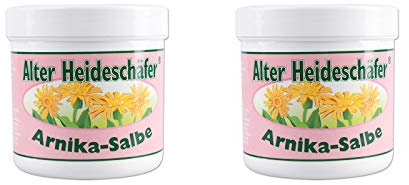 Arnica Ointment 2 x 250 ml ASAM Alter Heideschäfer Set for Dry, Rough Skin (Total 500 ml)