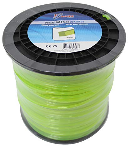 Hilo de nylon para desbrozadoras 4MM 160mt cuadrado Kawapower - Bricoferr