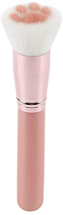 AKOAK 1 Pack Unique and Cute Cat's Paw Makeup Brush, Multifunctional Soft Fiber Loose Powder Brush and Blush Brush, Used for Facial Powder, Blush, Shadow and Contour Makeup (Pink)