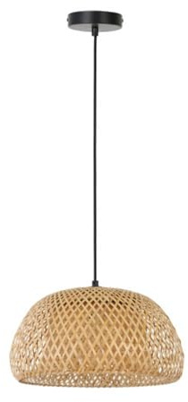 Light & Living Hängeleuchte Timeo - Bambus - Ø36cm | Rund - Landesweit - Bamboo - Hängelampe & Pendellampe - Lampe Wohnzimmer & Schlafzimmer - Pendelleuchte Esstisch