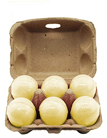 Winkee - 6 Badebomben Badeente Ei | Bade-Ei für die Badewanne 6x | Bubble pearl Aloe Duft | 6 Bubble bathtub pearl | Geschenk an Weihnachten, Geburtstag, Valentinstag