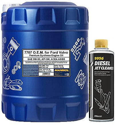 MANNOL 10l, 7707 O.E.M. 5W-30 A5/B5 + Diesel Jet Cleaner Düsenreiniger - Kraftstoff Additiv 250 ml