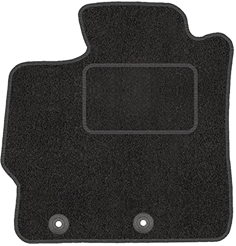 Motohobby Fußmatten passend für Toyota Yaris II Schwarz 1-teilig | Automatten, maßgeschneidert, rutschfest, Schmutzschutz für jeden Tag, Velours