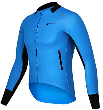 Cabirol Maglia Ciclismo Uomo Maniche Lunghe Colore Azzurro (M)