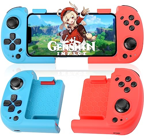 Joso Contrôleur de téléphone pour iPhone, Android, Contrôleur de jeu mobile Bluetooth, Contrôleur magnétique portable Bluetooth transformant votre téléphone en console de jeu pour COD Mobile