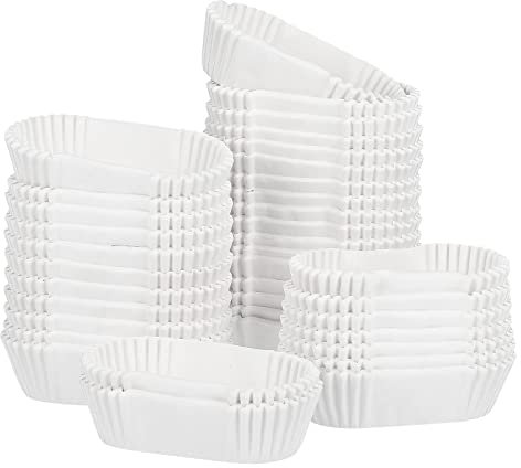 Mini teglia for pane: 1000 pezzi di pirottini di carta pirottini rettangolari usa e getta for cupcake involucri for cupcake resistenti all'olio for palline di torta, muffin, cupcake e caramelle