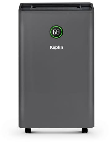 Keplin 20L Dehumidifier with HEPA Filter for Air Purification, Sleep & Laundry Mode -24 Hour Timer & Digital Display for Home, Bedroom, Bathroom, Garage &Basement- Eliminates Mould & Condensation-440W