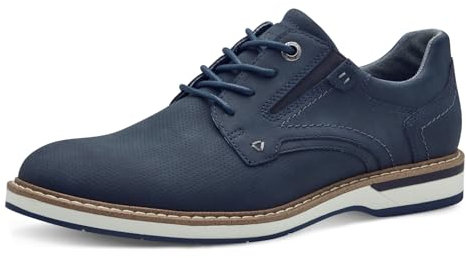 s.Oliver Herren Schnürschuhe Freizeit Elegant, Blau (Navy), 44 EU