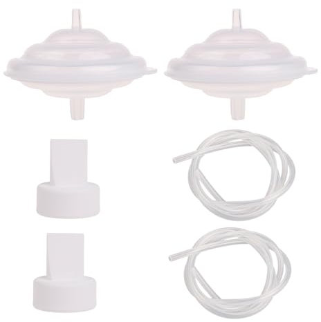 NOLOWY Elektrische Milchpumpen-Teile-Set, praktischer Rückflussschutz, Schlauch-Set, unverzichtbares elektrisches Milchpumpen-Zubehör, langlebig