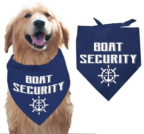 arricraft Hundehalstuch 1 Stück Bootssicherheitsankerruder Haustierschal Blaues Baumwoll Bandana Verstellbares Dreieckiges Lätzchen Waschbares Taschentuch Zubehör Für Mittelgroße