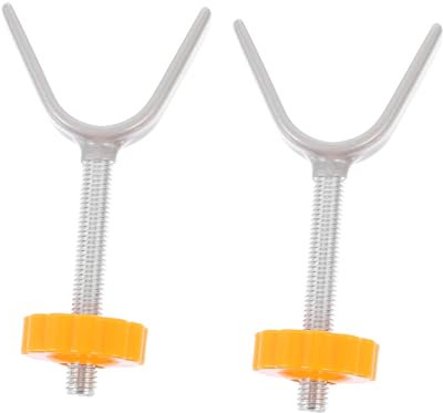 MERRYHAPY 4 Stück Y-förmiger oberer Bolzen Tor Ersatzteile Zubehör für Sicherheitsgitter für Haustiere wandverkleidung Wand polsterung stoßverbinder Bolzenverbinder Zaunbolzen Eisen Silver