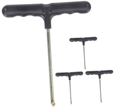 Happyyami 4stücke Trampolin Federspanner T-Haken Werkzeug Mit Ergonomischem Griff Für Einfache Federinstallation Und Ersatz Tragbares Trampolin Zubehör Für Optimale Handhabung Und