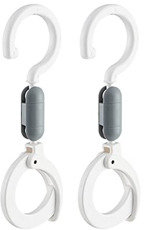 KANGQL Stroller Hooks, Pcs Hooks Clips 360 Degree Rotate Hooks Bag Hanger for Hanging Diaper Bags, Stroller