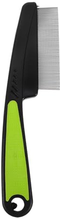 OSOLADY Pettine a Denti Fini per Rimuovere Forfora in Acciaio Inossidabile Manico Ergonomico e Antiscivolo per Capelli e Cute e Uso Quotidiano