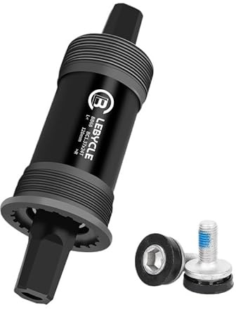 YATINGZHANG Movimento Centrale Perno Quadro Movimento Centrale Conico Quadrato for Bicicletta 110,5 113 116 118 120 122, 124, 126 mm con Filettatura Inglese(120mm)